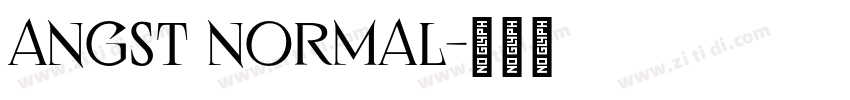 Angst Normal字体转换